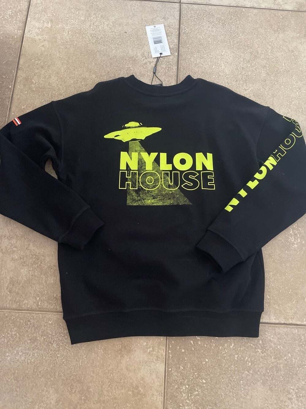 Brand New Coachella Nylon House Crew Neck Sweatshirt P.E. Nation Small MSRP $120